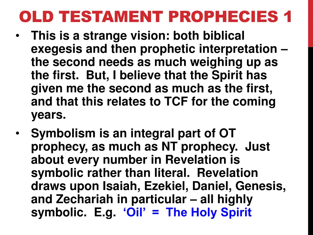 old testament prophecies 1 this is a strange