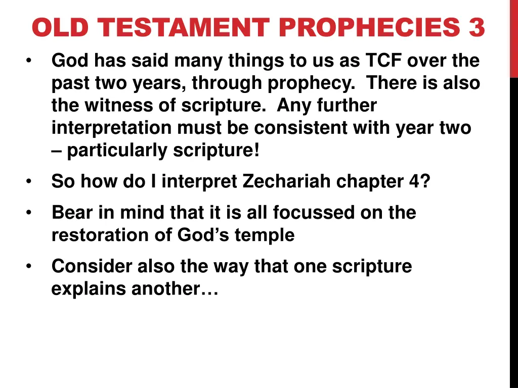 old testament prophecies 3 god has said many