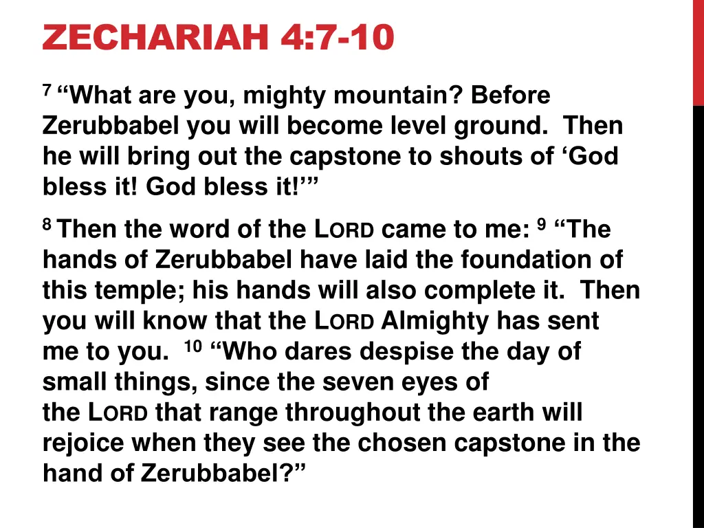 zechariah 4 7 10