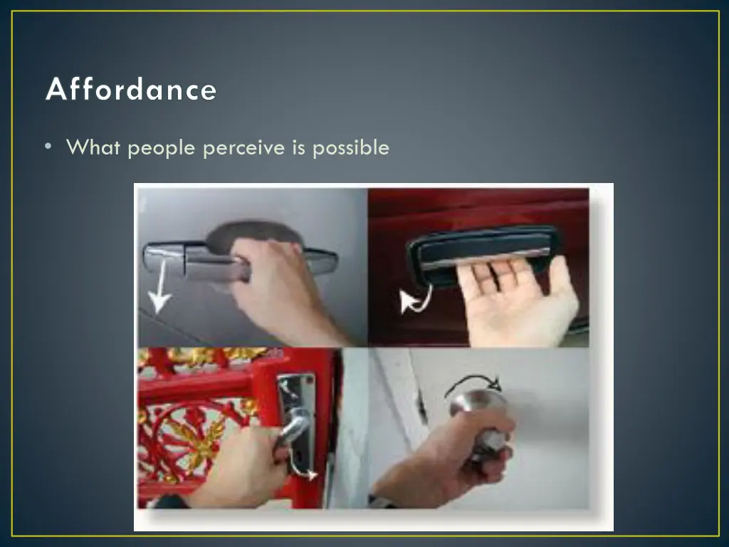 affordance