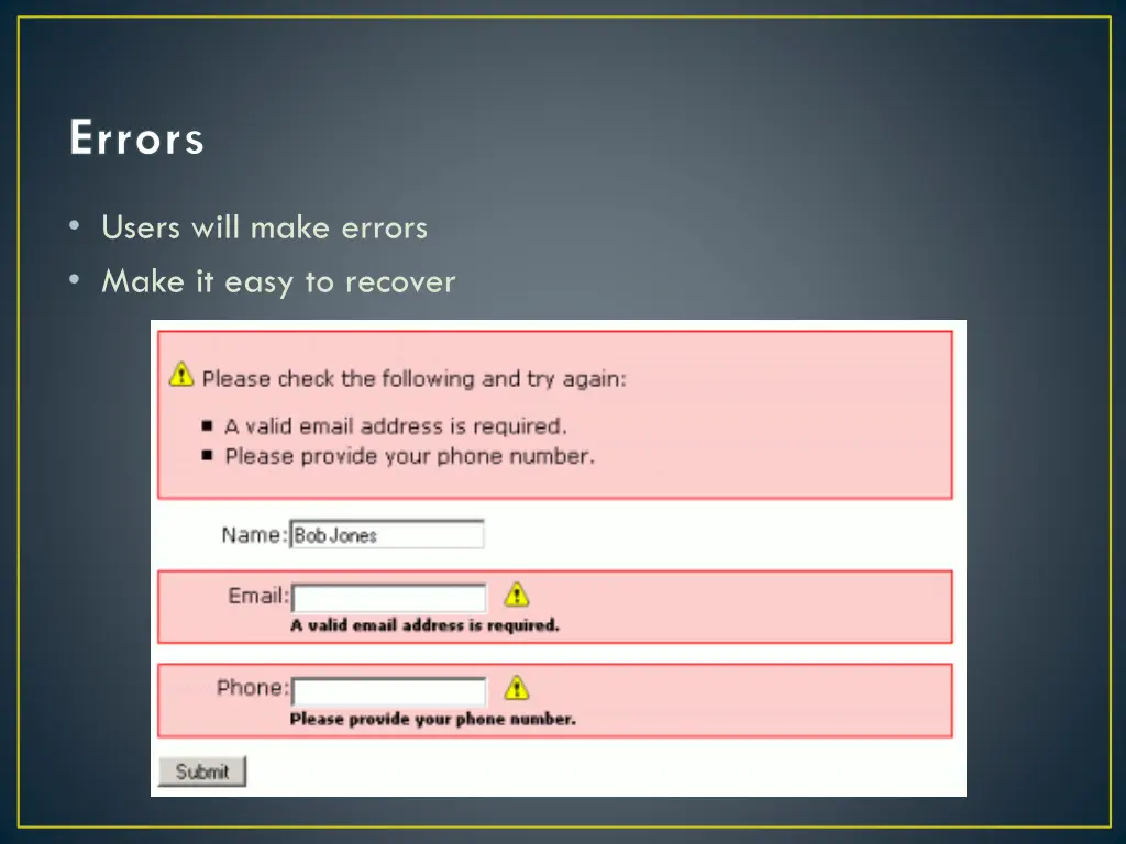 errors