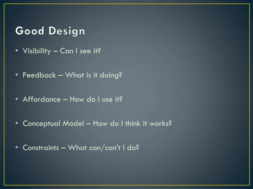 good design