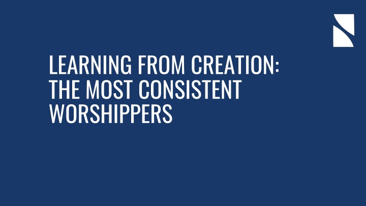 learning from creation the most consistent