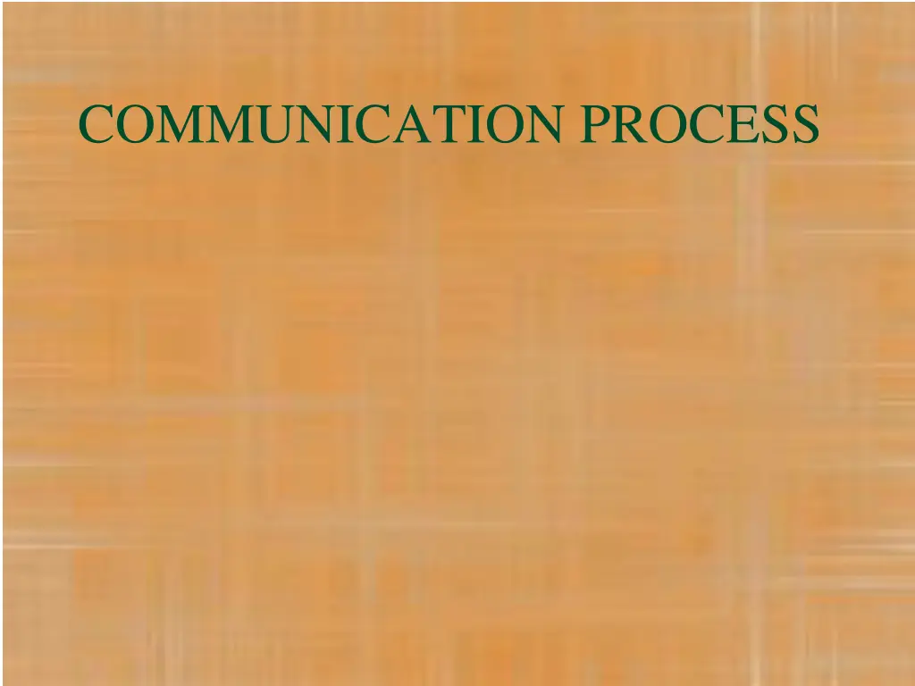 communication process
