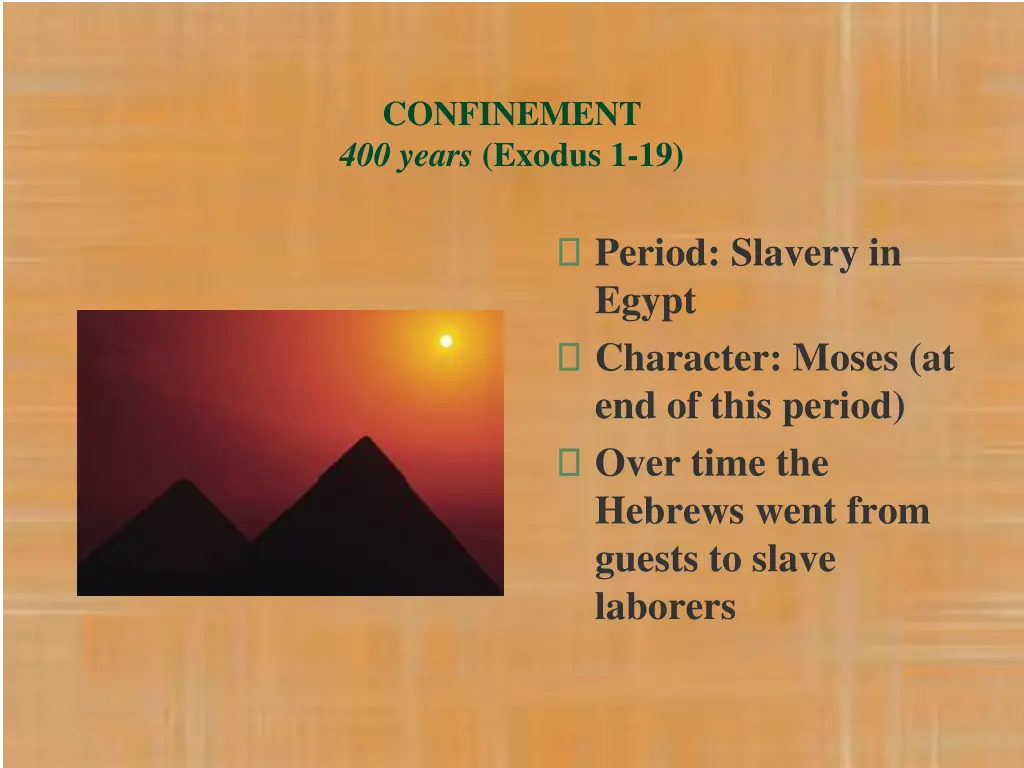 confinement 400 years exodus 1 19