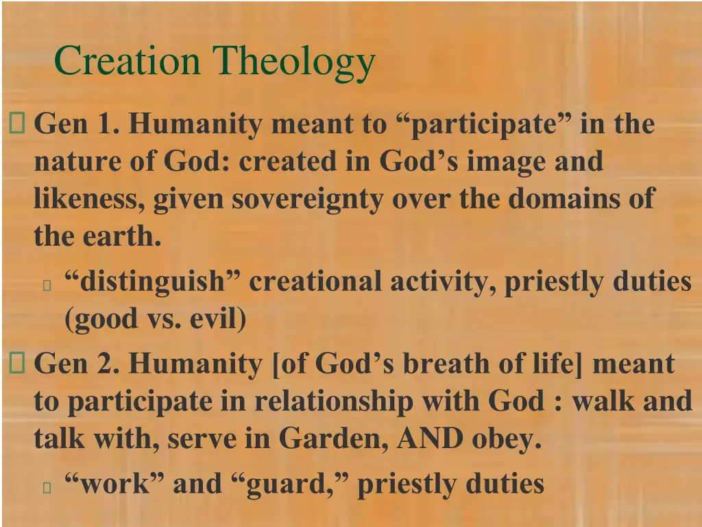 creation theology