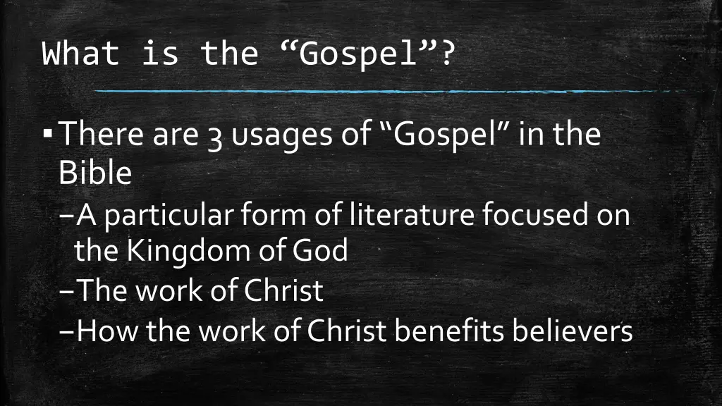 what is the gospel 2