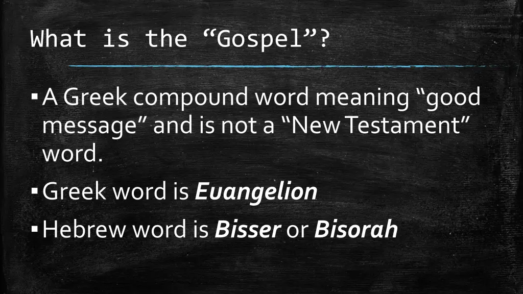 what is the gospel