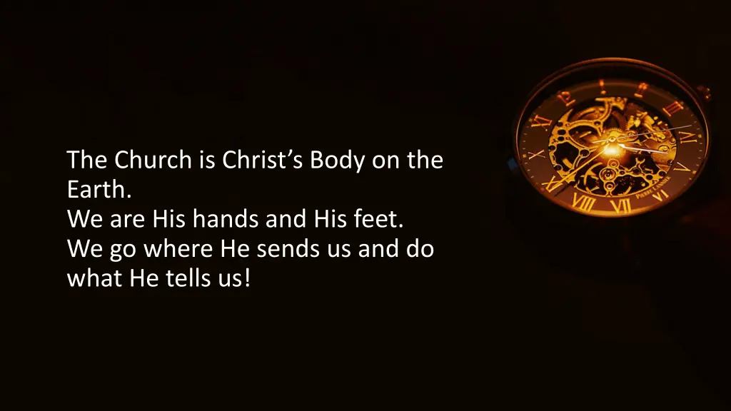 the church is christ s body on the earth