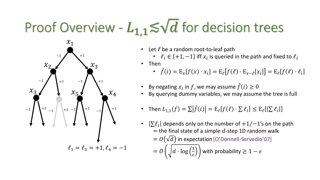 proof overview 1 1 for decision trees