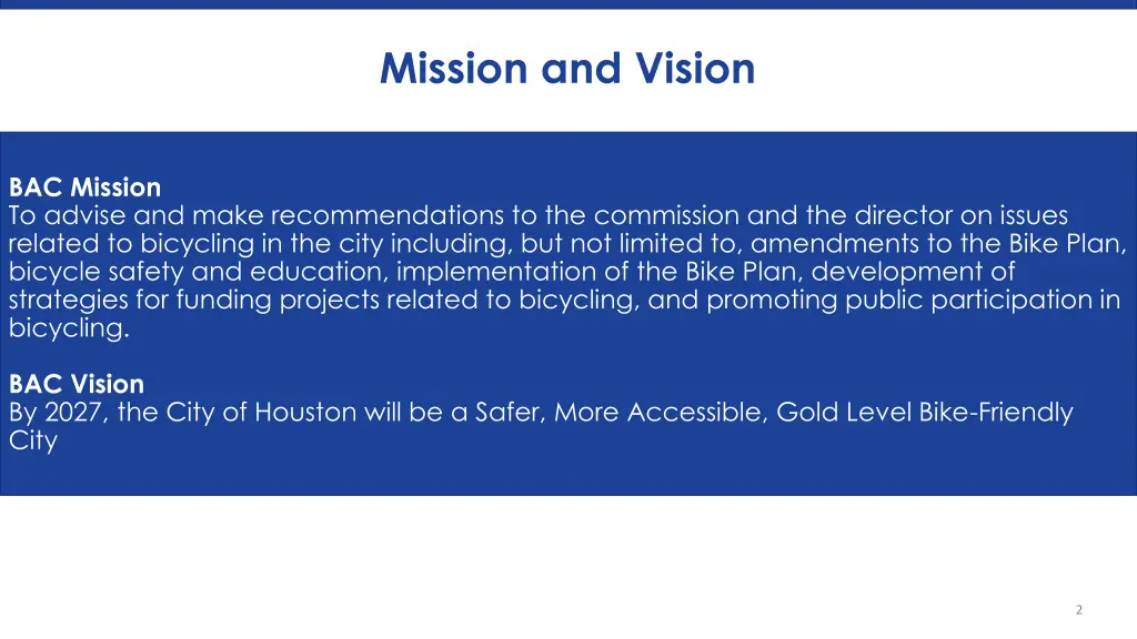 mission and vision