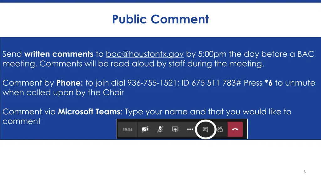 public comment