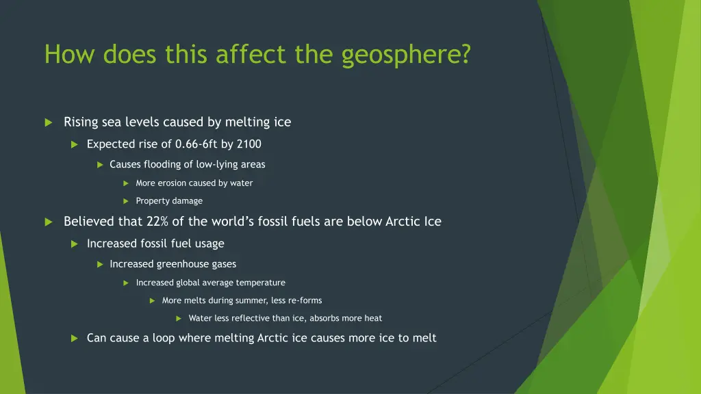 how does this affect the geosphere