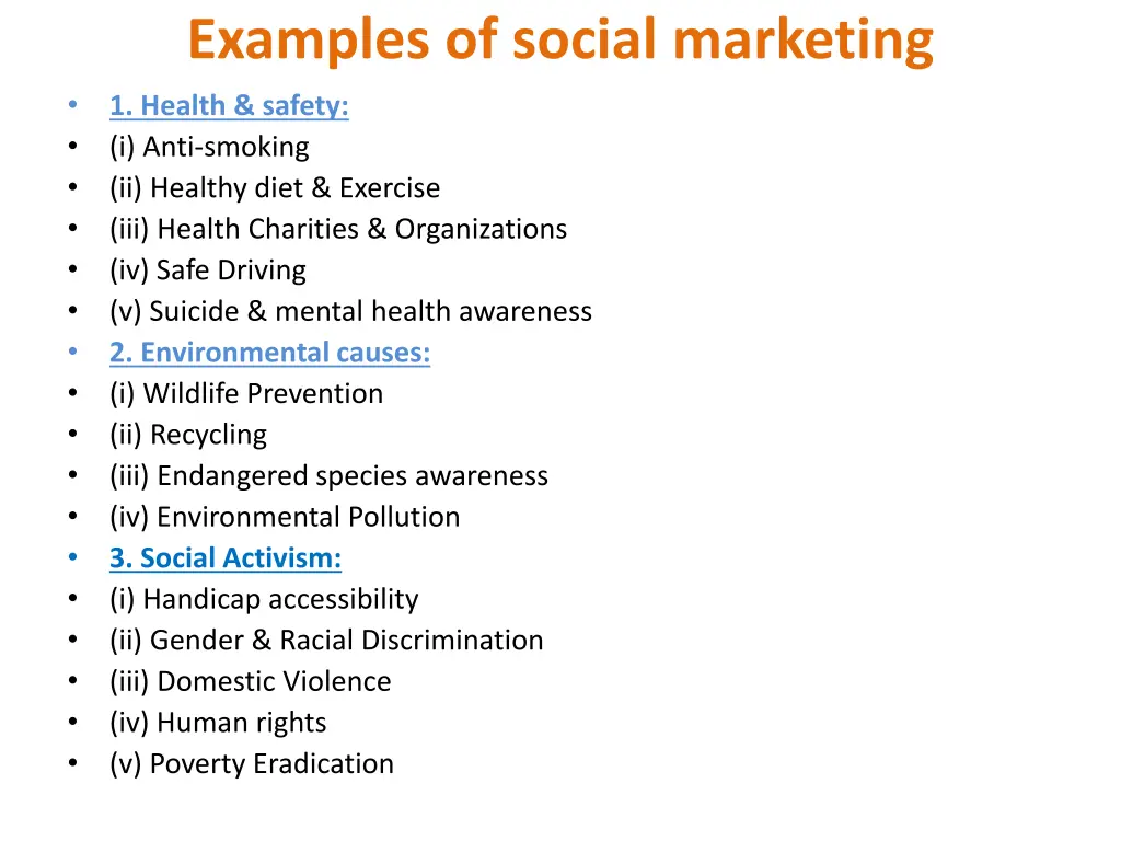 examples of social marketing