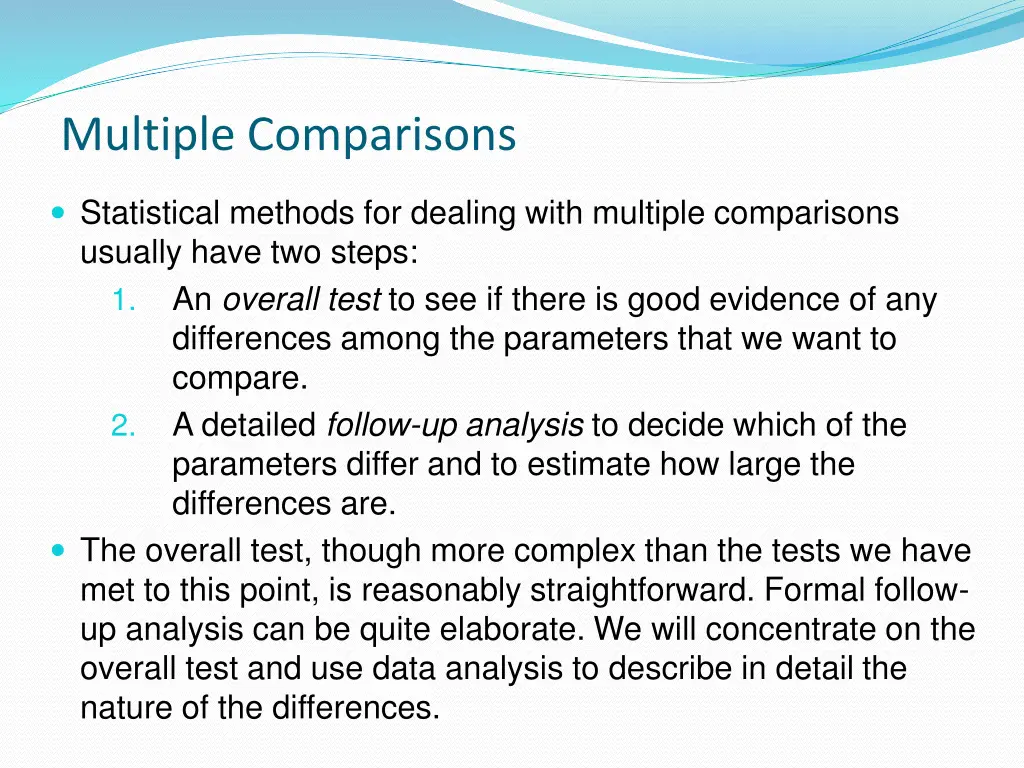 multiple comparisons