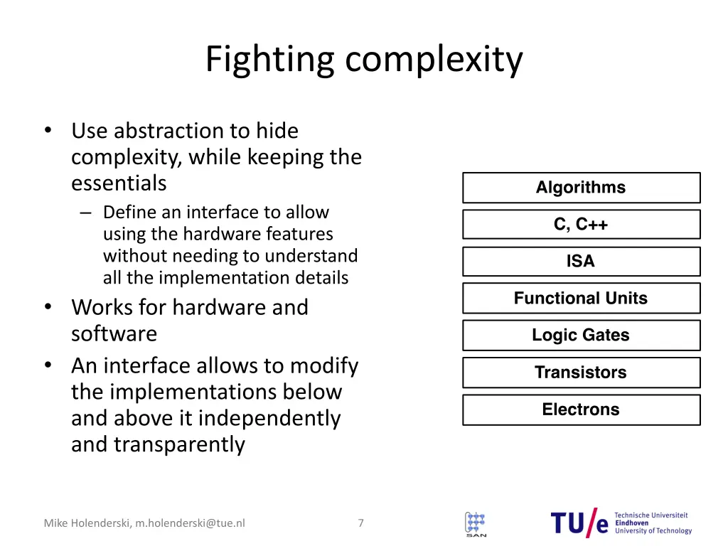 fighting complexity