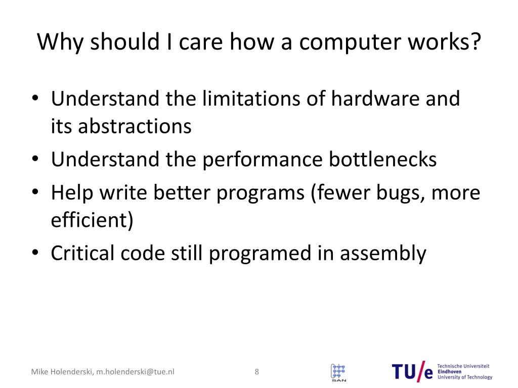 why should i care how a computer works