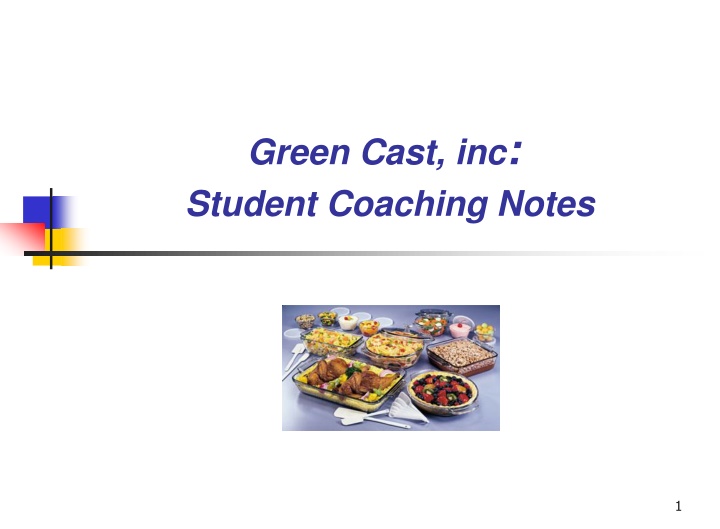 green cast inc student coaching notes