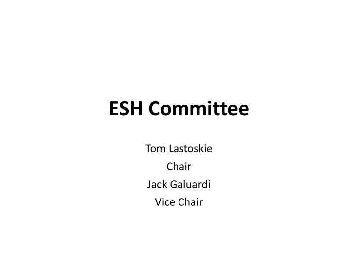 esh committee