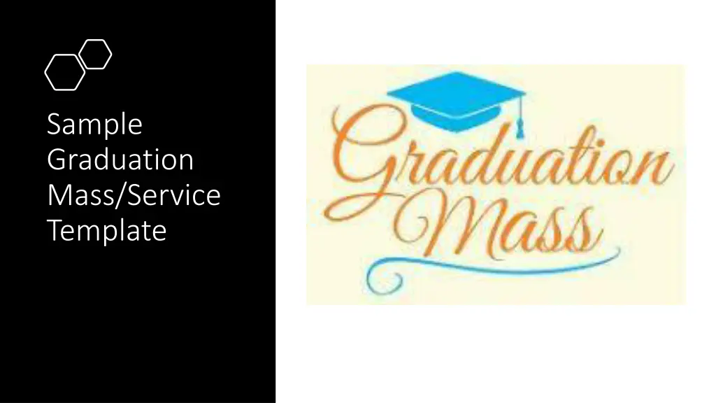 sample graduation mass service template