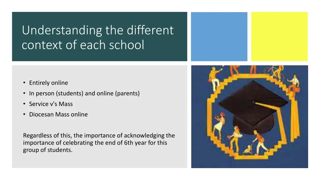 understanding the different context of each school