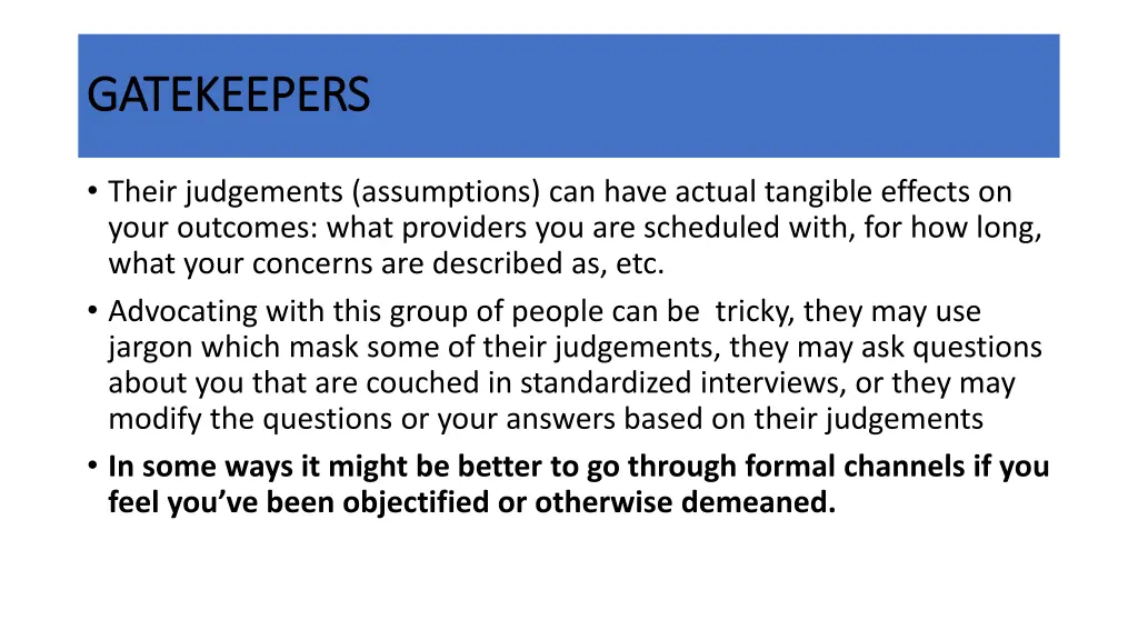 gatekeepers gatekeepers