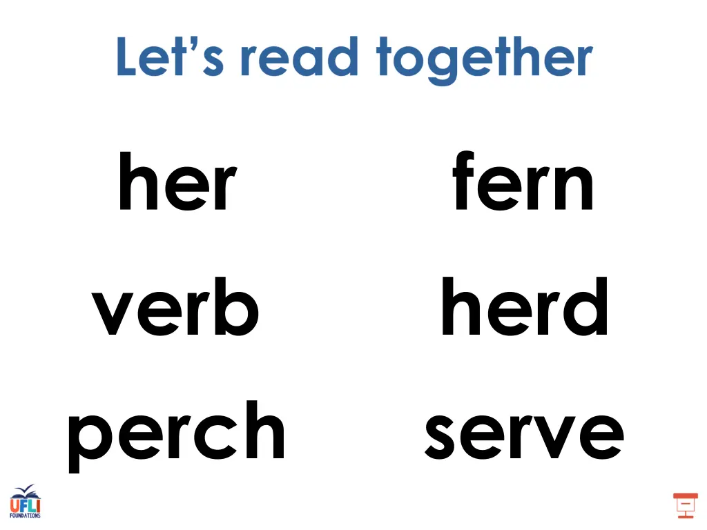 her verb perch