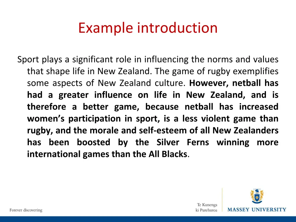 example introduction