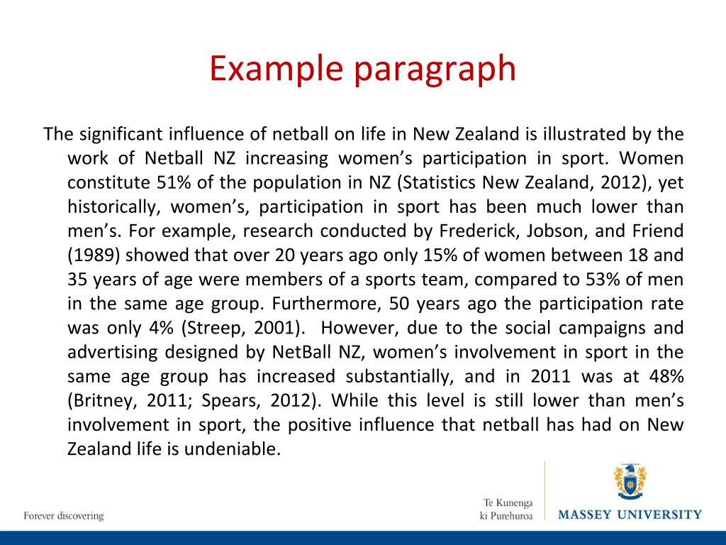 example paragraph