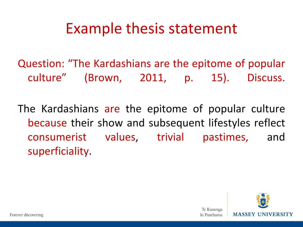 example thesis statement