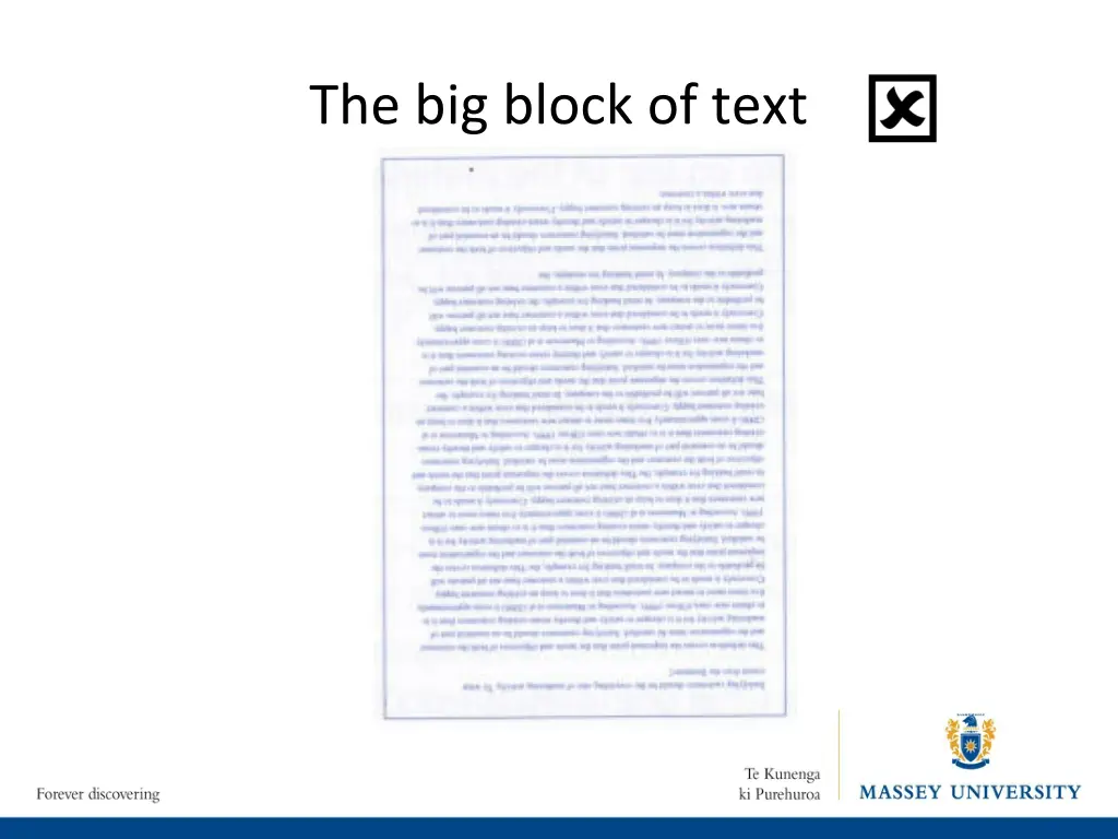 the big block of text