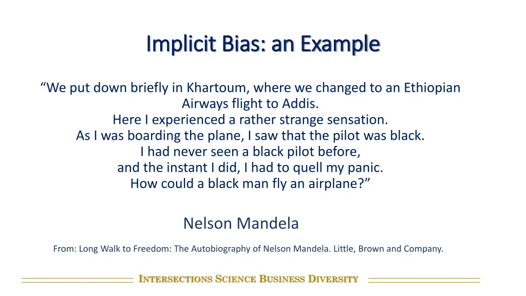 implicit bias an example implicit bias an example