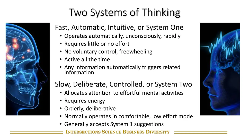 two systems of thinking