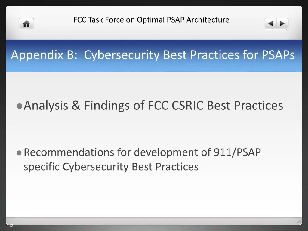 fcc task force on optimal psap architecture 10