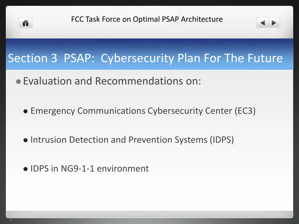 fcc task force on optimal psap architecture 5