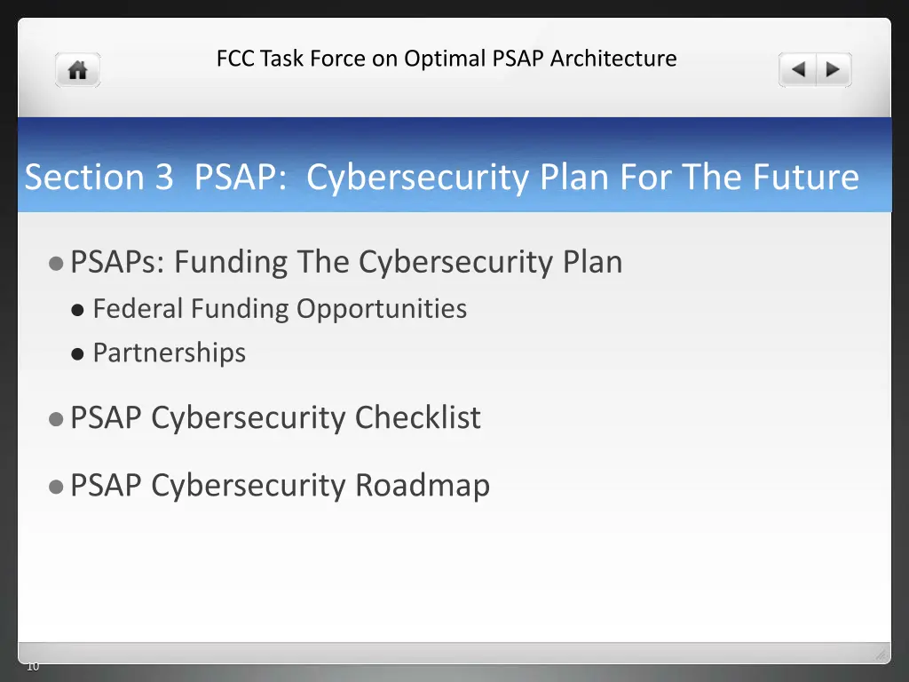 fcc task force on optimal psap architecture 8