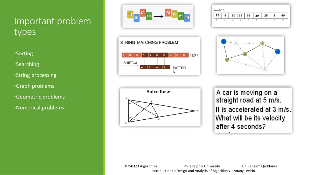 important problem types