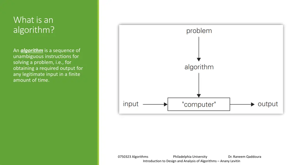 what is an algorithm