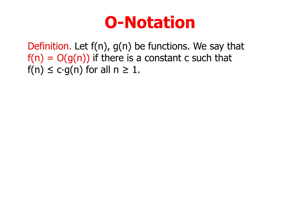 o notation 10