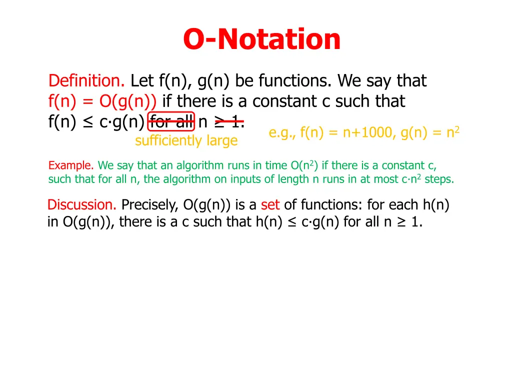 o notation 15