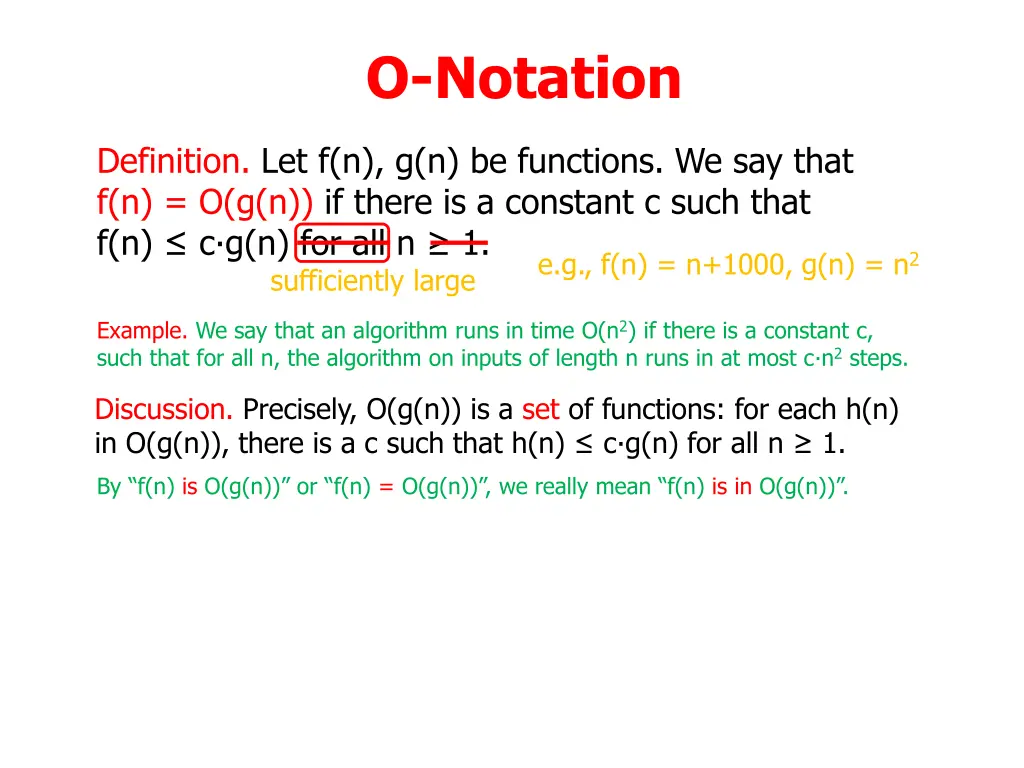 o notation 16