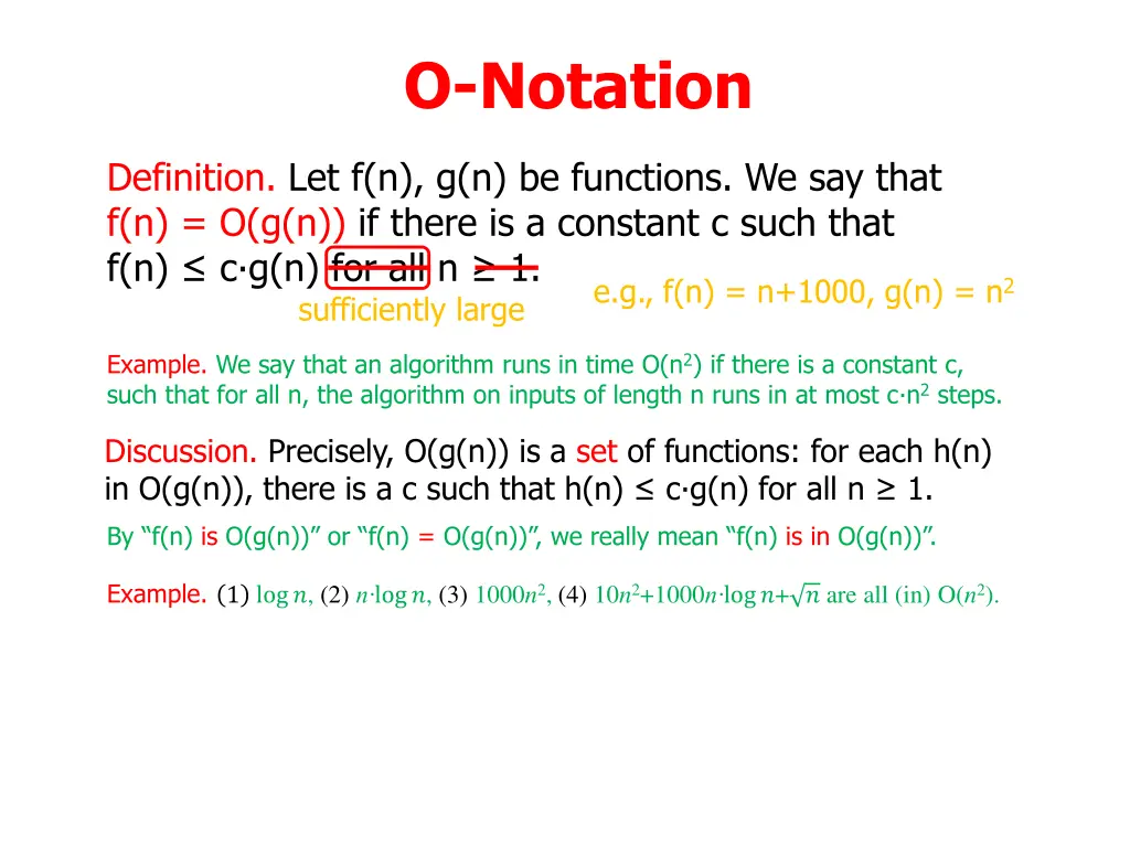 o notation 17