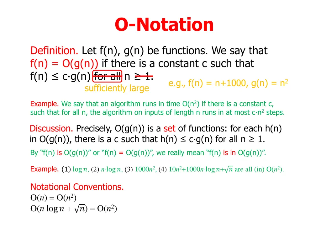 o notation 18
