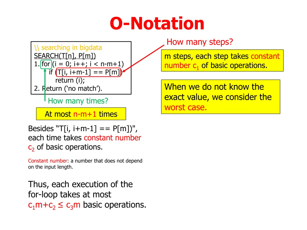 o notation 7