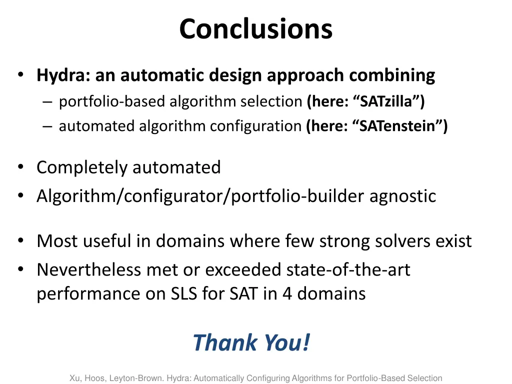 conclusions