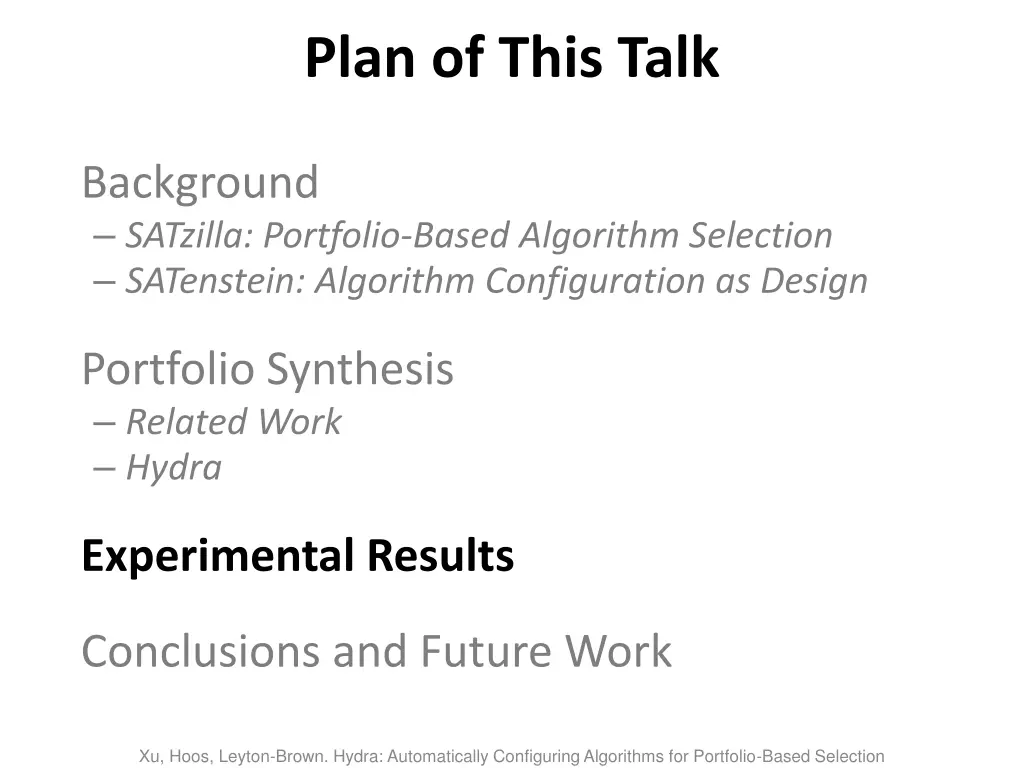 plan of this talk 2