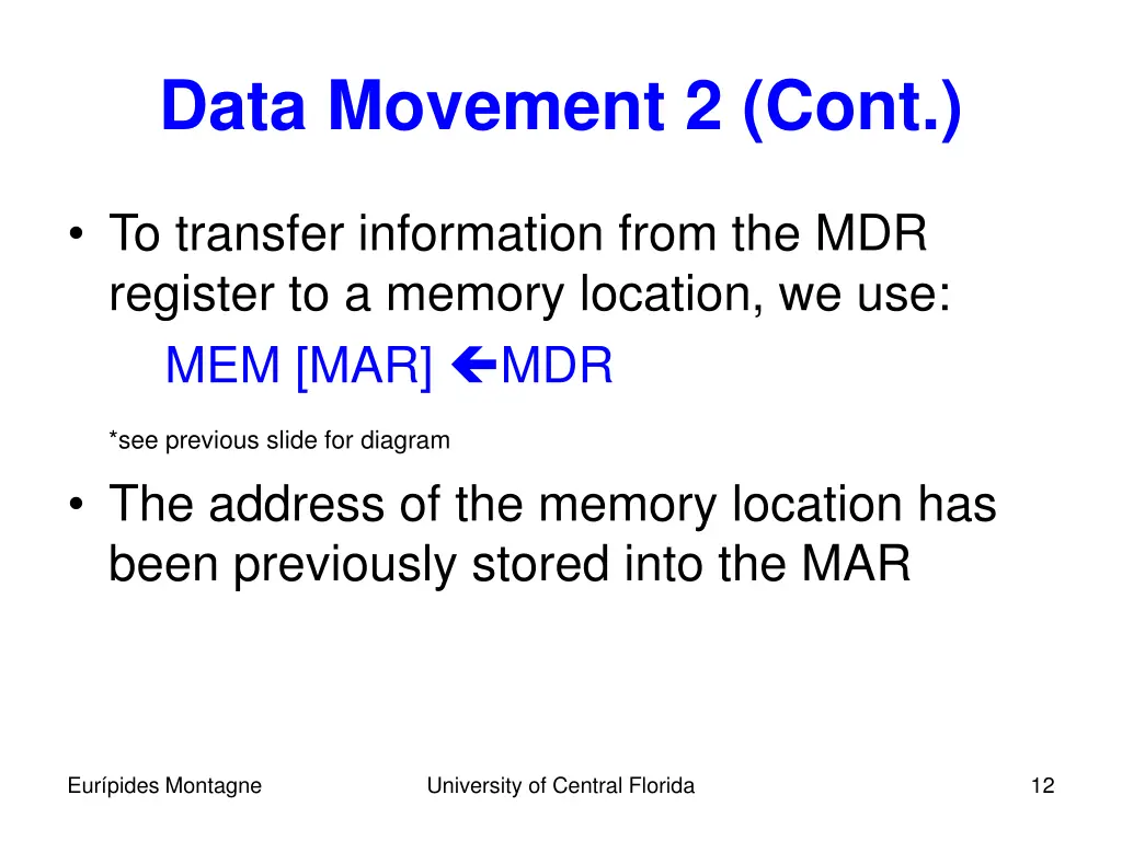 data movement 2 cont