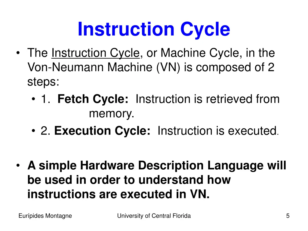 instruction cycle the instruction cycle