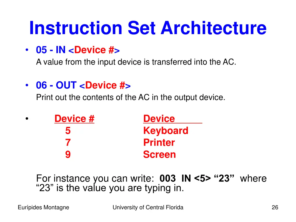 instruction set architecture 1