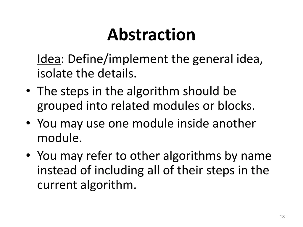 abstraction